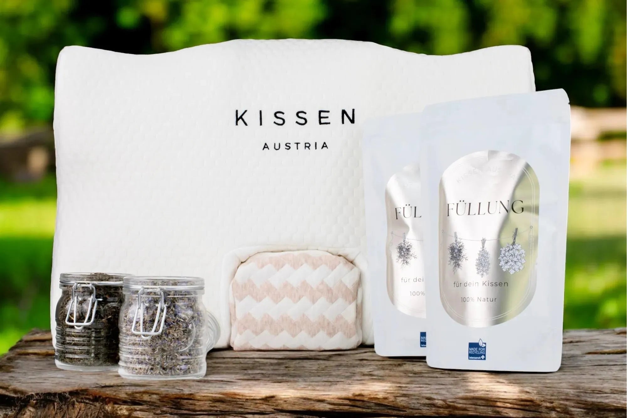 KISSEN Austria ergonomisches Kissen mit Heilpflanzen weltweit das einzige seiner Art