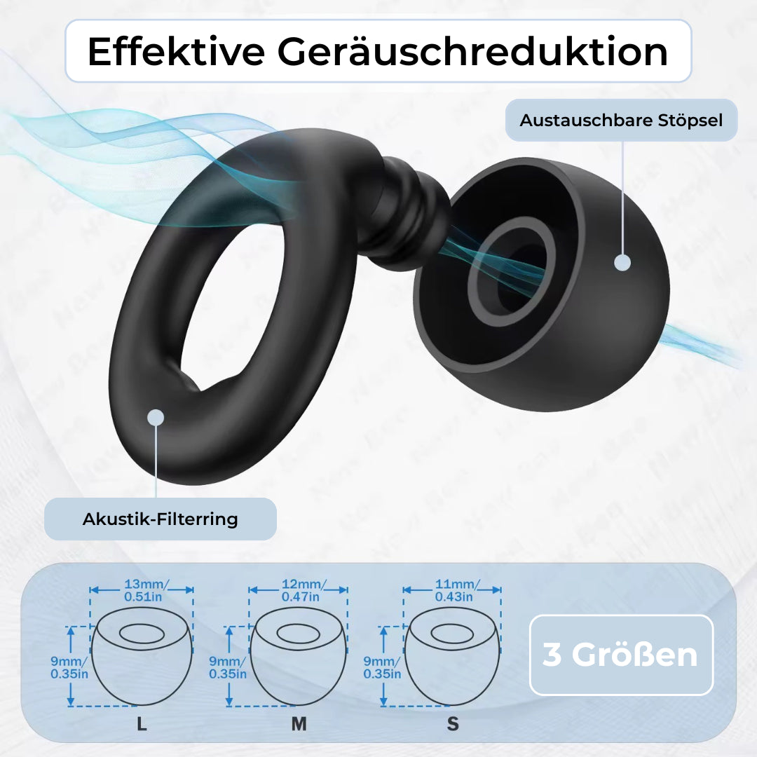 Premium Geräuschreduzierende Ohrstöpsel mit Akustikfilter